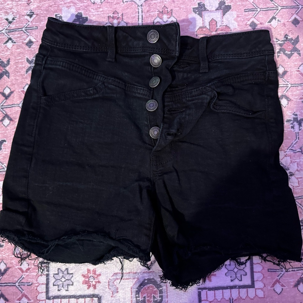 American Eagle Outfitters High Waist Black Shorts